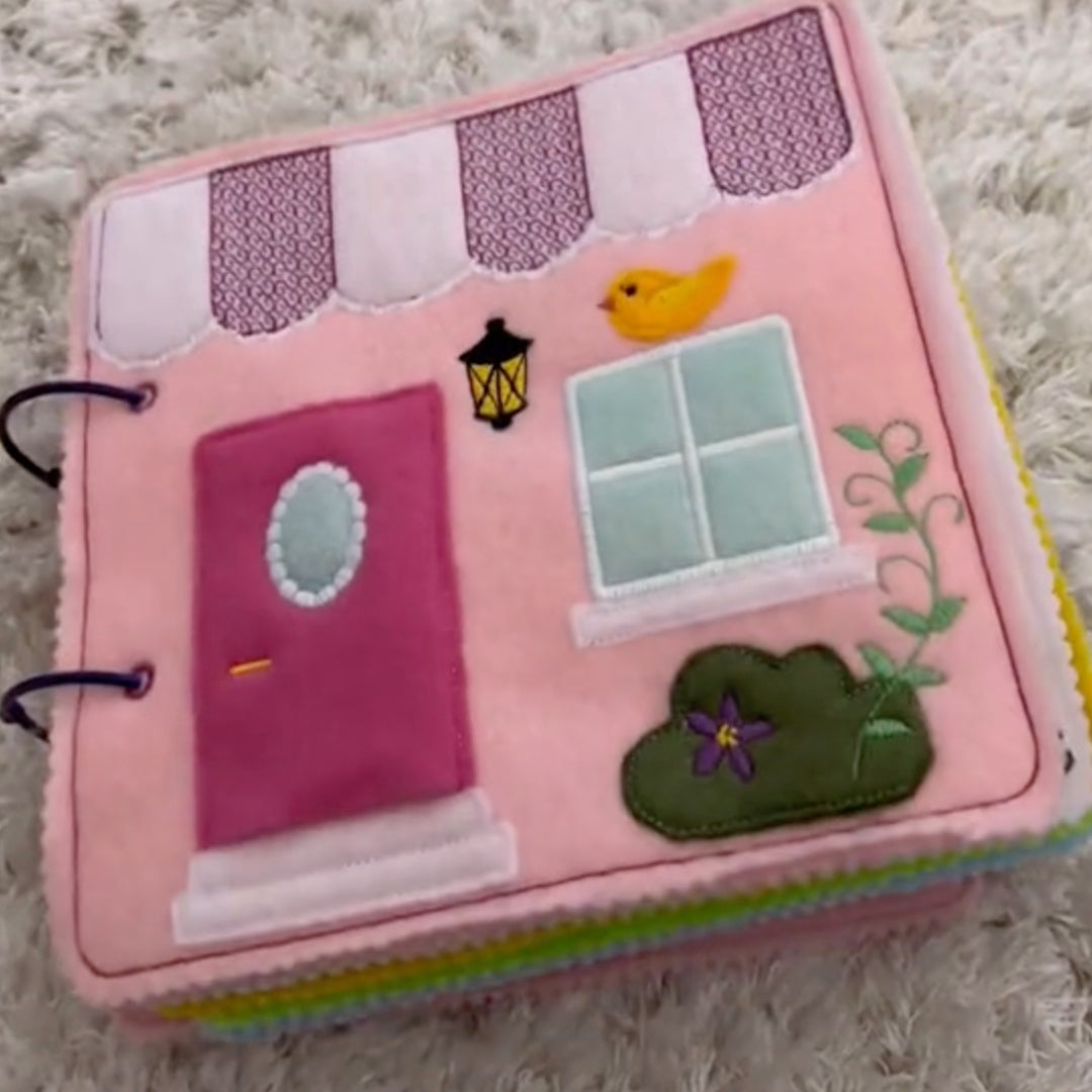 Quiet Book for Kids - Interactive Felt Busy Book - Montessori Quiet Books for Toddlers - Carry on Travel Quiet Activity Book - Soft Fabric Quiet Books for Children