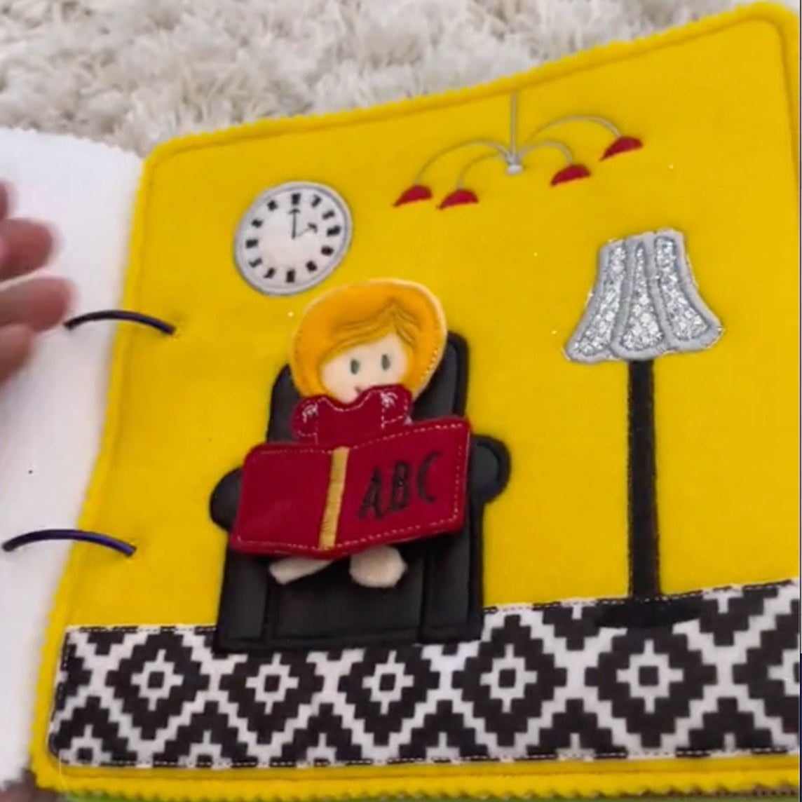 Quiet Book for Kids - Interactive Felt Busy Book - Montessori Quiet Books for Toddlers - Carry on Travel Quiet Activity Book - Soft Fabric Quiet Books for Children