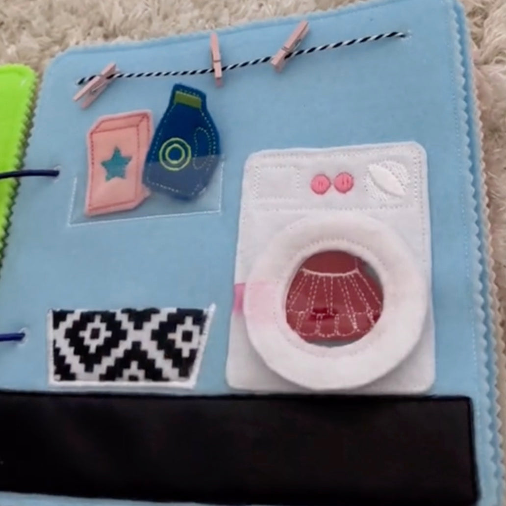 Quiet Book for Kids - Interactive Felt Busy Book - Montessori Quiet Books for Toddlers - Carry on Travel Quiet Activity Book - Soft Fabric Quiet Books for Children