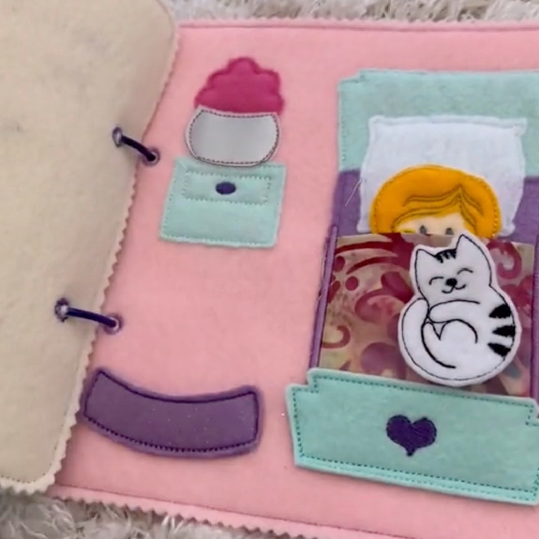 Quiet Book for Kids - Interactive Felt Busy Book - Montessori Quiet Books for Toddlers - Carry on Travel Quiet Activity Book - Soft Fabric Quiet Books for Children