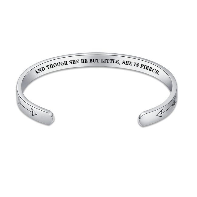 And though she be but little, she is fierce. Bracelet